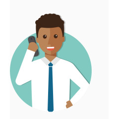 卡通商务人物图标