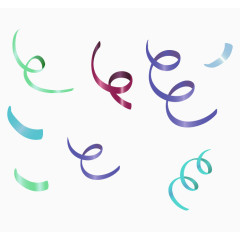 多彩简约礼花漂浮