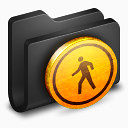 公共文件夹氧化铝的文件夹图标