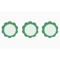 清新绿色花朵优惠券促销边框