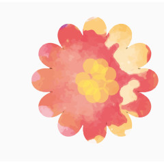水粉花花瓣剪切画