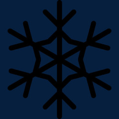 圣诞假期雪花图标