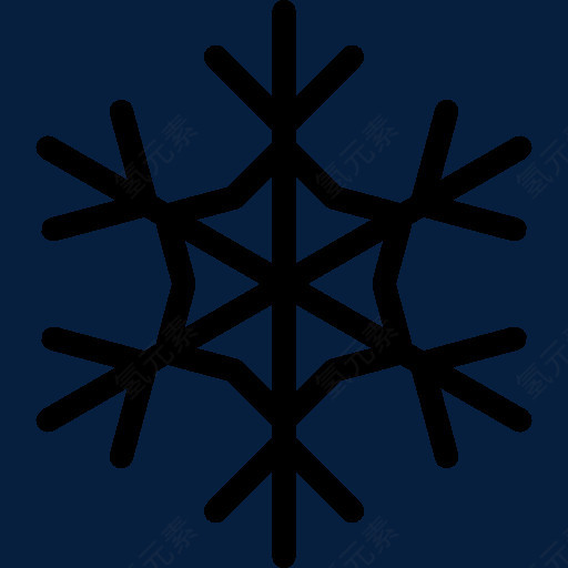 圣诞假期雪花图标