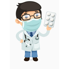 卡通职业医生人物