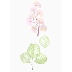 叶子水彩油画