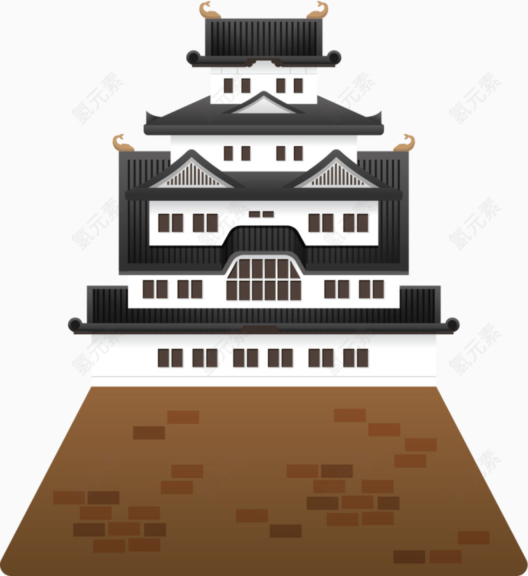 日本风情建筑大阪城