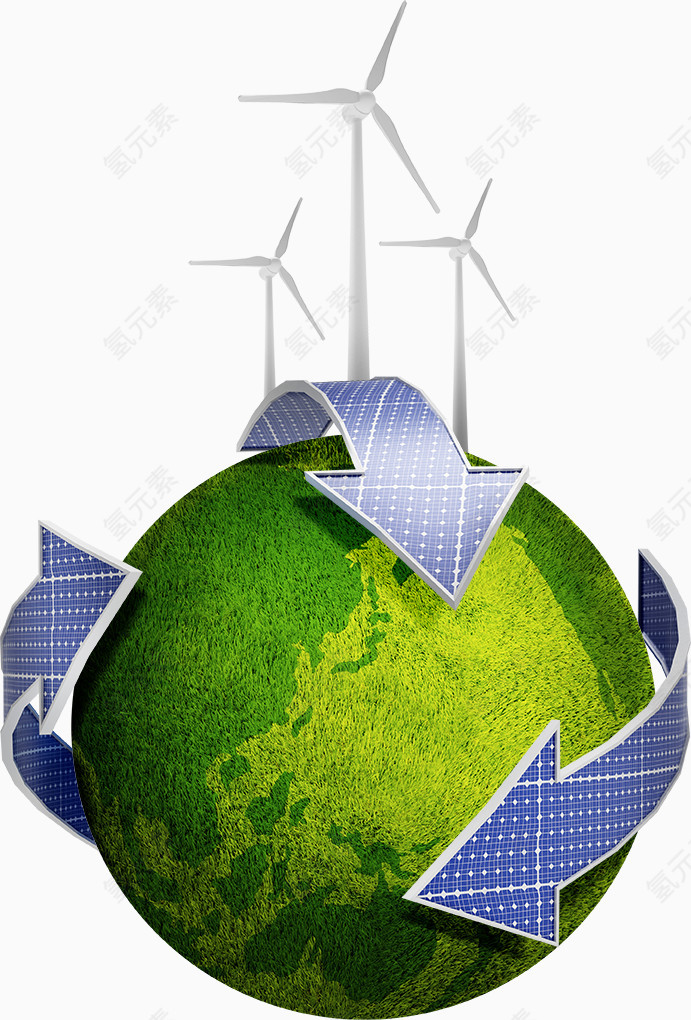 地球上的立体箭头