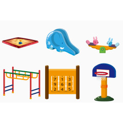 手绘儿童娱乐设施