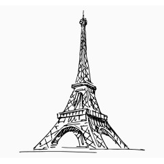 卡通手绘名胜古迹