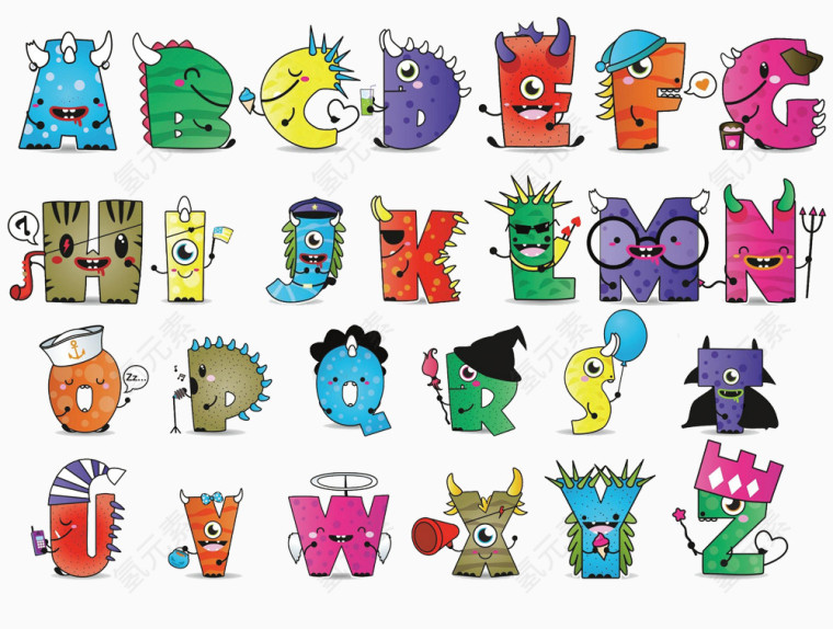 万圣节英文字母