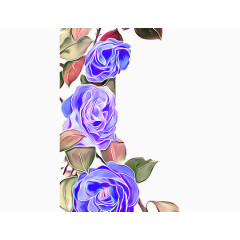 水墨画 油画 玫瑰花