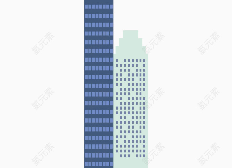 几何城市建筑素材