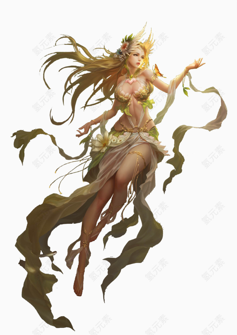 游戏人物女精灵