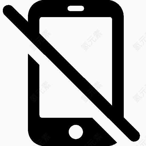 City No Mobile Devices Icon