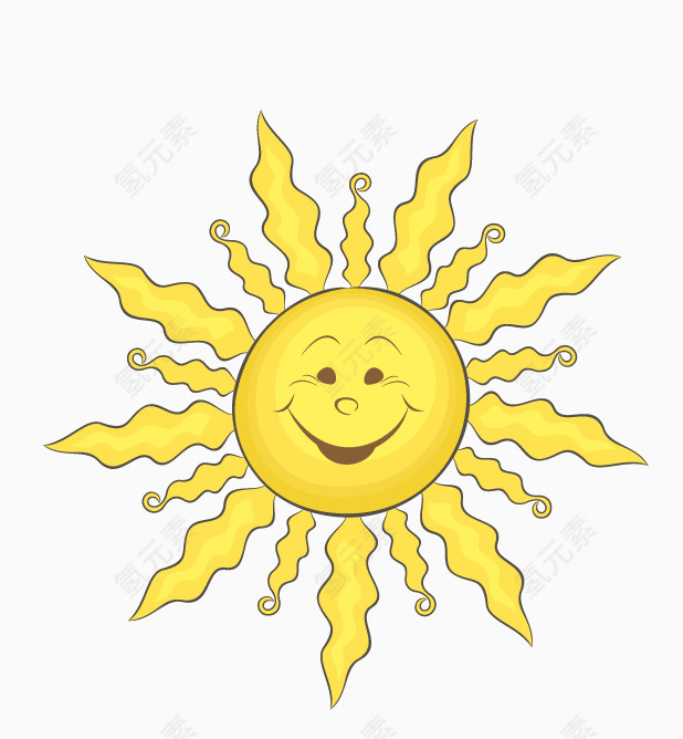 卡通太阳素材