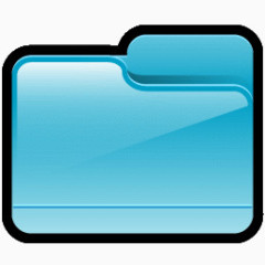 文件夹一般的蓝色图标