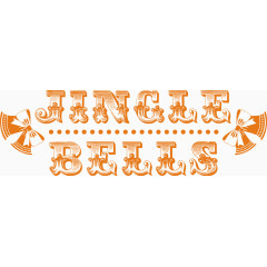 圣诞节日铃铛字体元素