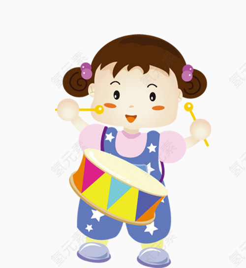 敲鼓的女孩