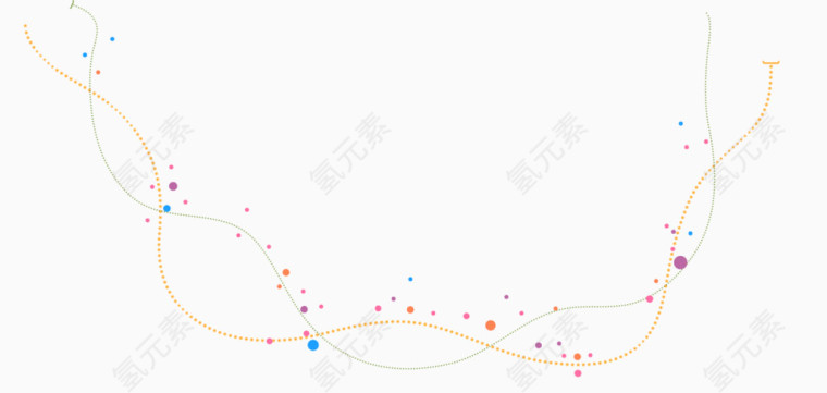矢量彩色线条素材