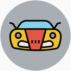 可爱卡通图标矢量图手绘交通工具素材