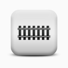 不光滑的白色的广场图标迹象铁路跟踪signs-icons