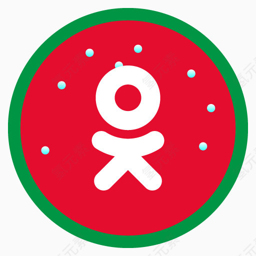 好吧christmas-social-networking-icons