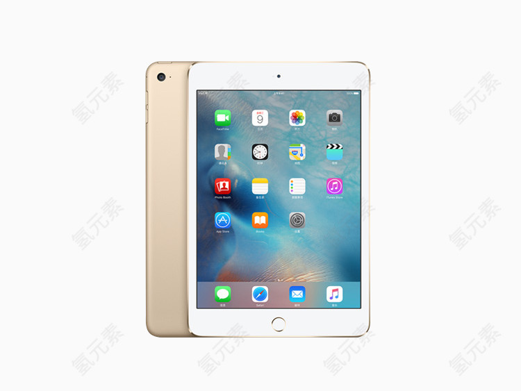 土豪金ipadmini4正反面