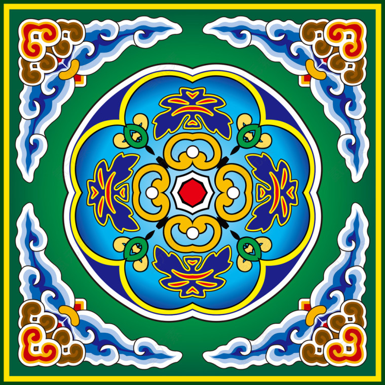 柱纹梁画