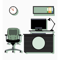 矢量电脑桌