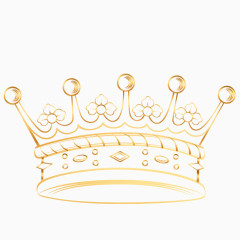 金色皇冠卡通素材