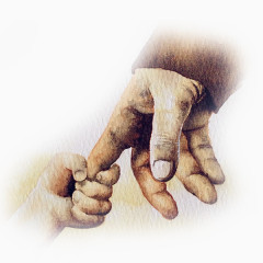 父爱如山父亲节元素