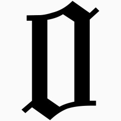 欧式古典风格数字0 