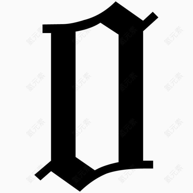 欧式古典风格数字0 