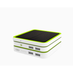绿色太阳能充电宝