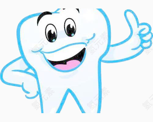 清洁牙齿大拇指