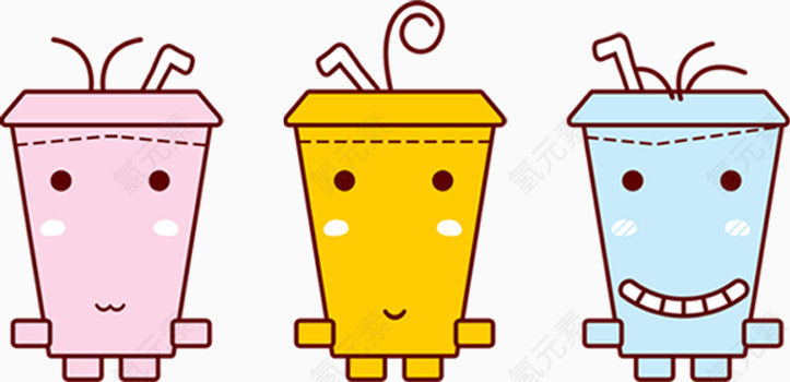 卡通饮料杯