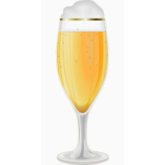 仿真手绘啤酒杯和啤酒