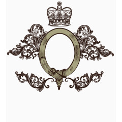 复古皇家徽章边框