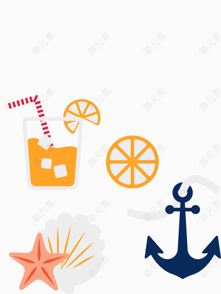 饮料饮品旅行PNG矢量素材