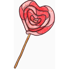 粉红色的棒棒糖