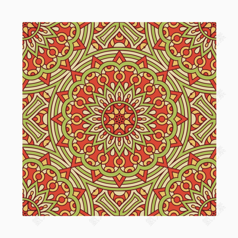 古典花纹花纹插画背景