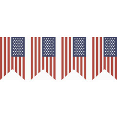 装饰矢量美国国旗