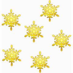 金色精美雪花