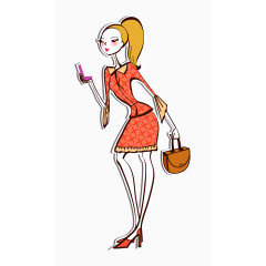 卡通清新时尚少女