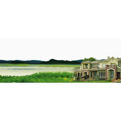 地产广告元素别墅