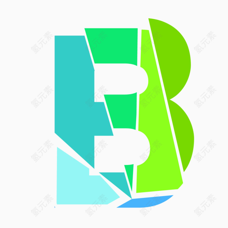 动感破裂字母B