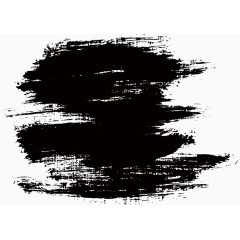 笔触素材 毛笔水墨书法 墨迹水墨笔触效果