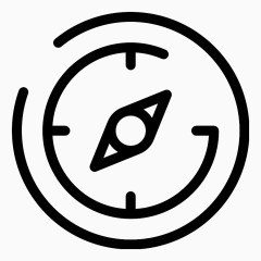 指南针Web-Navigation-Line-Craft-icons