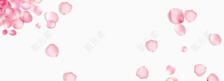满屏粉色花瓣飞舞