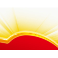 红色背景金色外圈发光